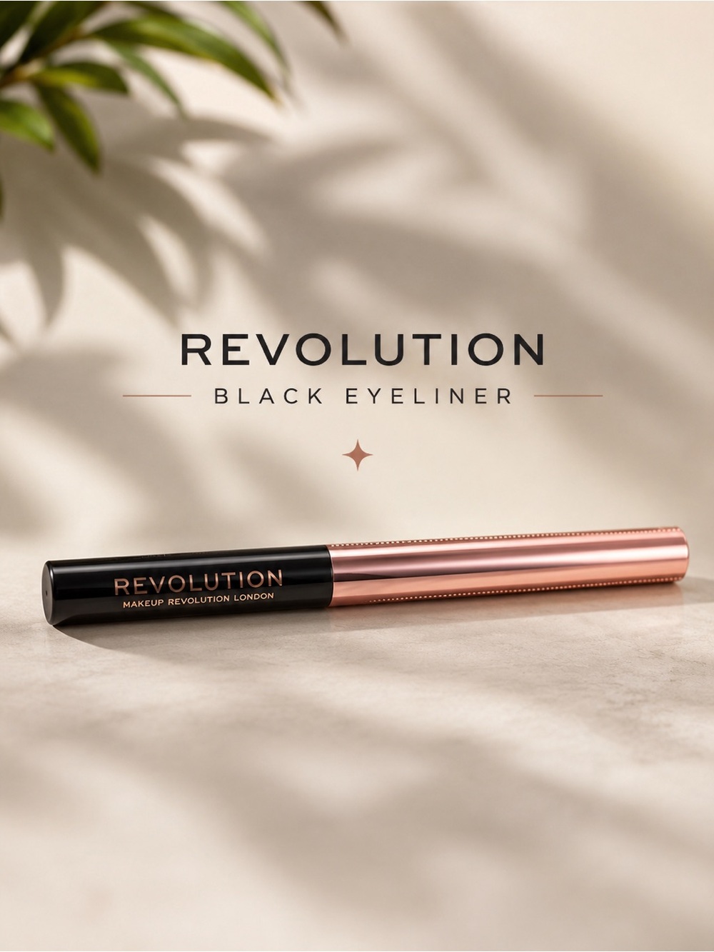 Revolution Black Eyeliner with Rose Gold Cap